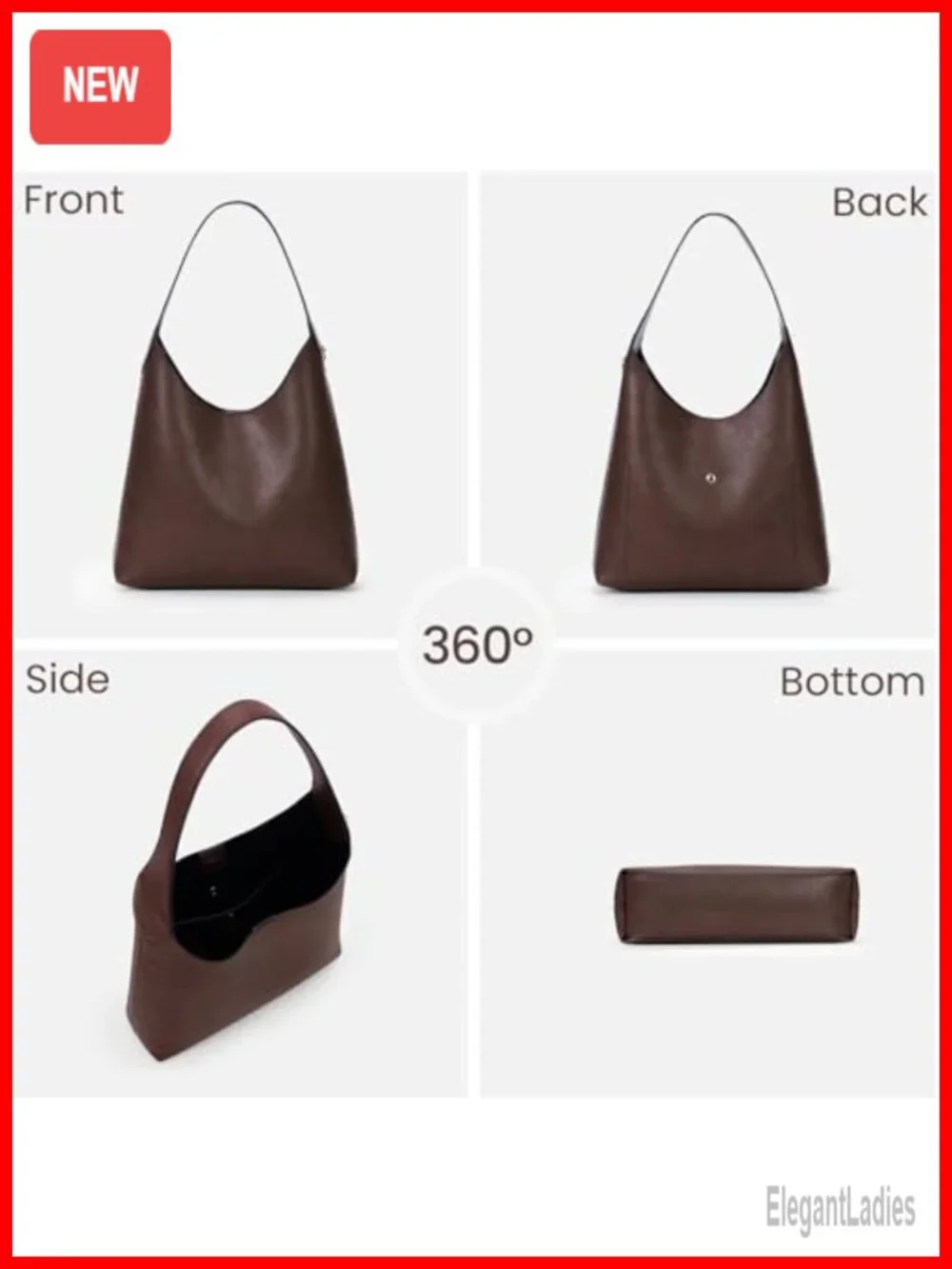 Faux Suede Vegan Leather Hobo Bag with Top Handle and Shoulder Strap